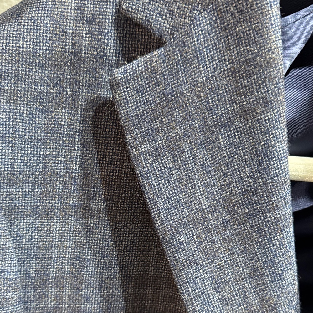 Men's Jack Victor Austin Blue Plaid Sport Coat - Picture 3 of 3